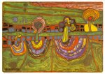 Hundertwasser Friedensreich; Downtownlane, 1971